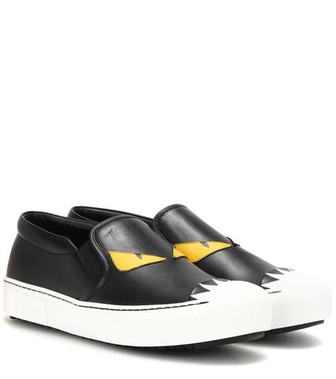 fendi leather slip-on sneakers|Women's Luxury Sneakers .